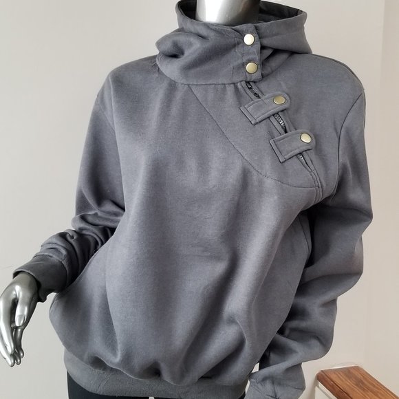 Greyish Khaki green  hoodie - Picture 1 of 4